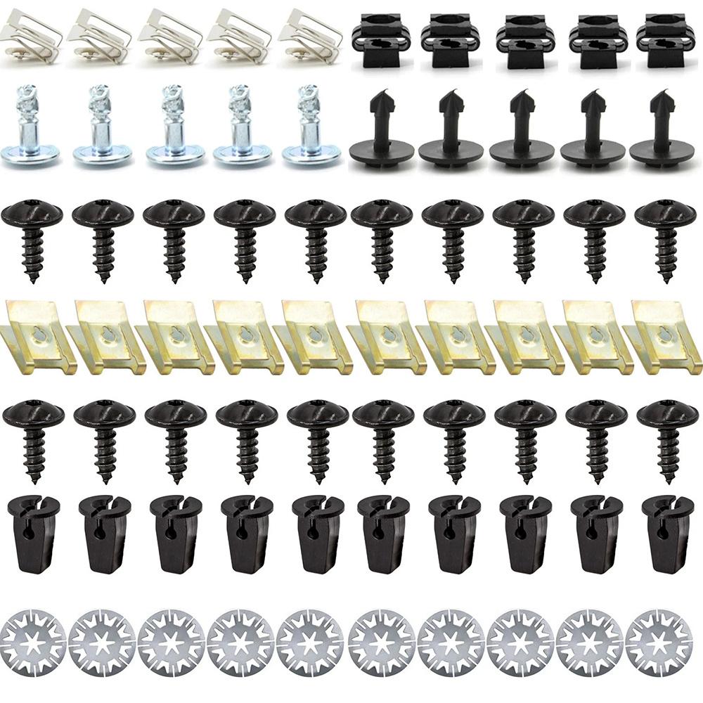 70pcs Underbody Engine Compartment Clip Screw Kit, Compatible With A4 A6 A8 Tt Models