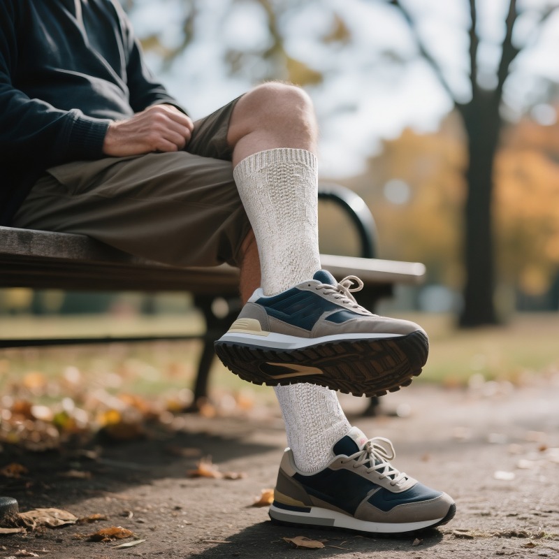 TEMU 1 Paire de Chaussettes Montantes Quazilli pour Homme pour l'Oktoberfest - Chaussettes de Randonnée Chaudes Tricotées sur le Thème de la Bière,