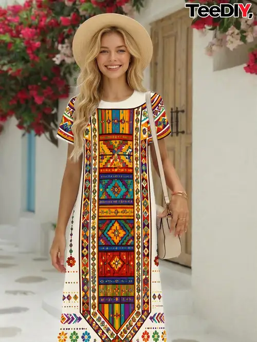 huipil dress Paradise Do not machine wash or dry White Mexican Huipil Maxi Dress