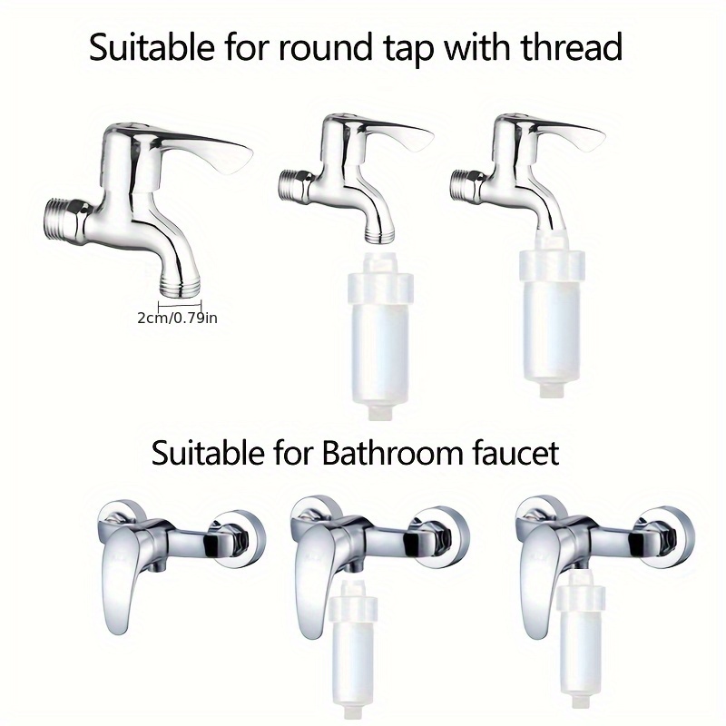 4 filtros de agua para lavadora, filtro de manguera para lavadora | Filtro de sedimentos de 5 micrones para lavadora, cabezal de ducha, grifo de ducha, calentador de agua | Filtro de agua en línea, purificador de agua doméstico, sistema de filtro de agua para el hogar