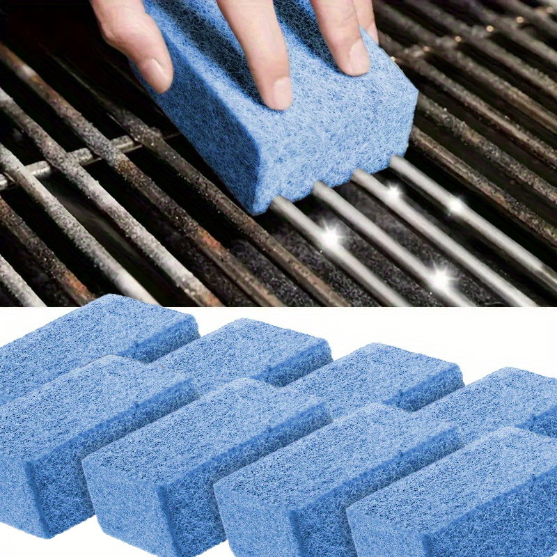 8pcs Heavy-duty Bbq Cleaning Pad Set - Wire Brush Scrubber, Suitable For Grills, Oven Trays, And Camping Cookware - Anti-scratch Heat Resistant Brush, For Gas/charcoal/outdoor Grills
