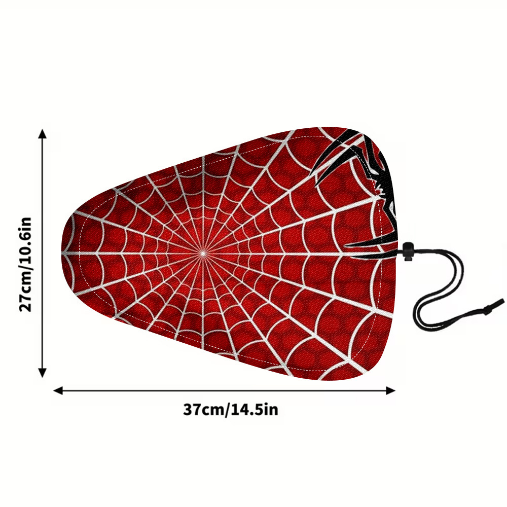 TEMU 1pc Web And Print Pattern Bicycle Seat Cover, Featuring A Stylish And Design With . Ergonomically Shaped To Significantly Enhance Riding .