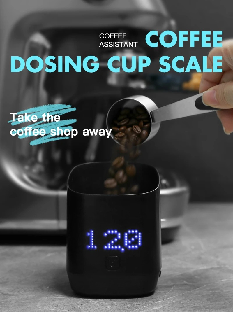 500g/0.1g咖啡定量杯数字秤显示托盘精密秤量杯厨房咖啡师工具浓缩咖啡配件内置可充电电池 商品详情 0