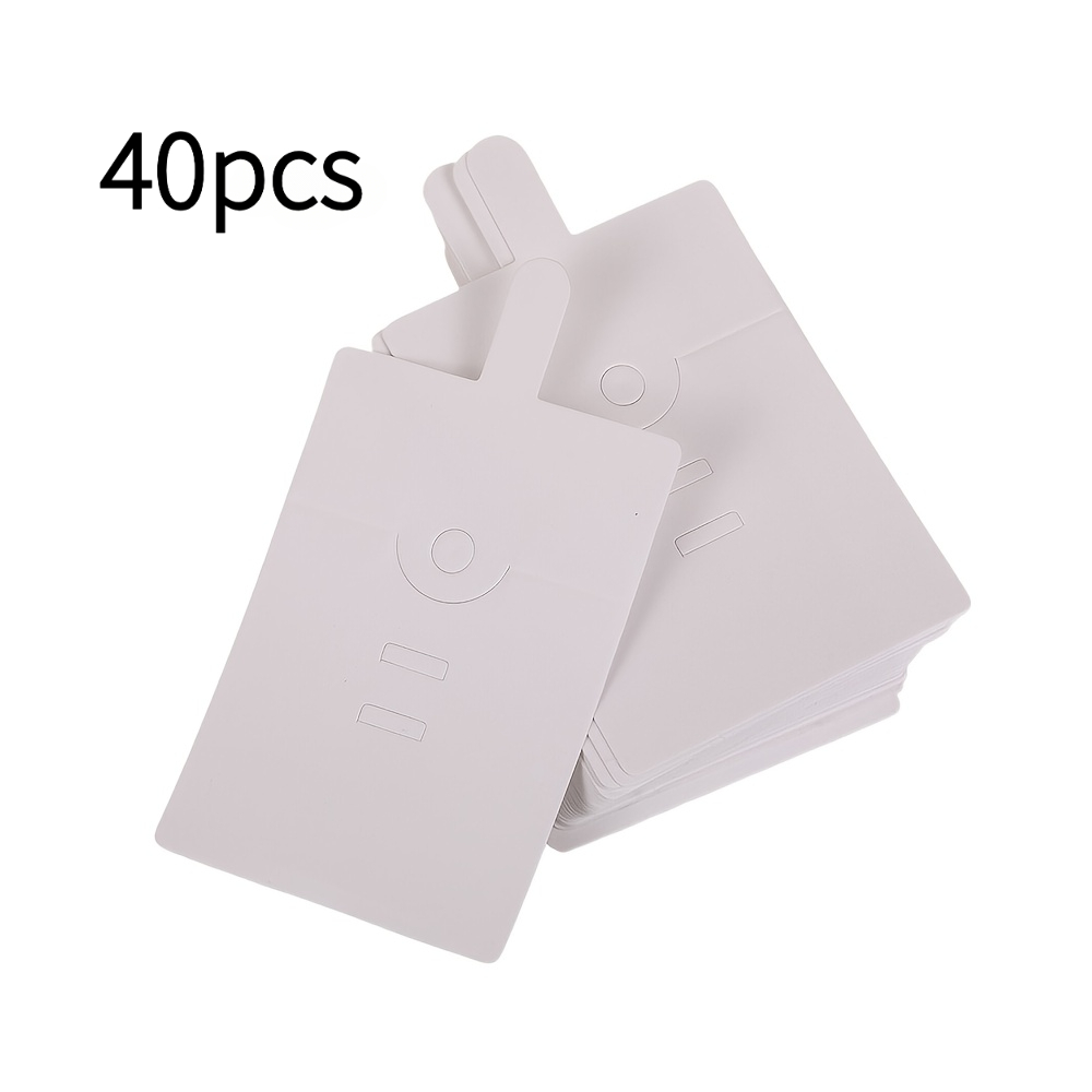 TEMU 40pcs Universal Blank Ring Cardboard Additions, Suitable For Jewelry Packaging Display Of Earrings And Necklaces - Durable Paper Packaging,