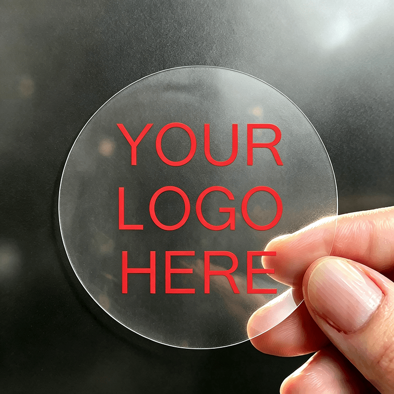 Custom Personalized Round Transparent Label Stickers