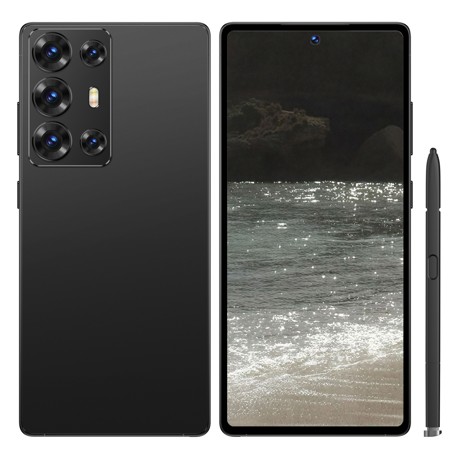 TEMU Smartphone , Android, 4 Go de RAM, 64 Go de stockage, écran intégral , léger et facile à transporter, déverrouillage rapide par , navigation GPS