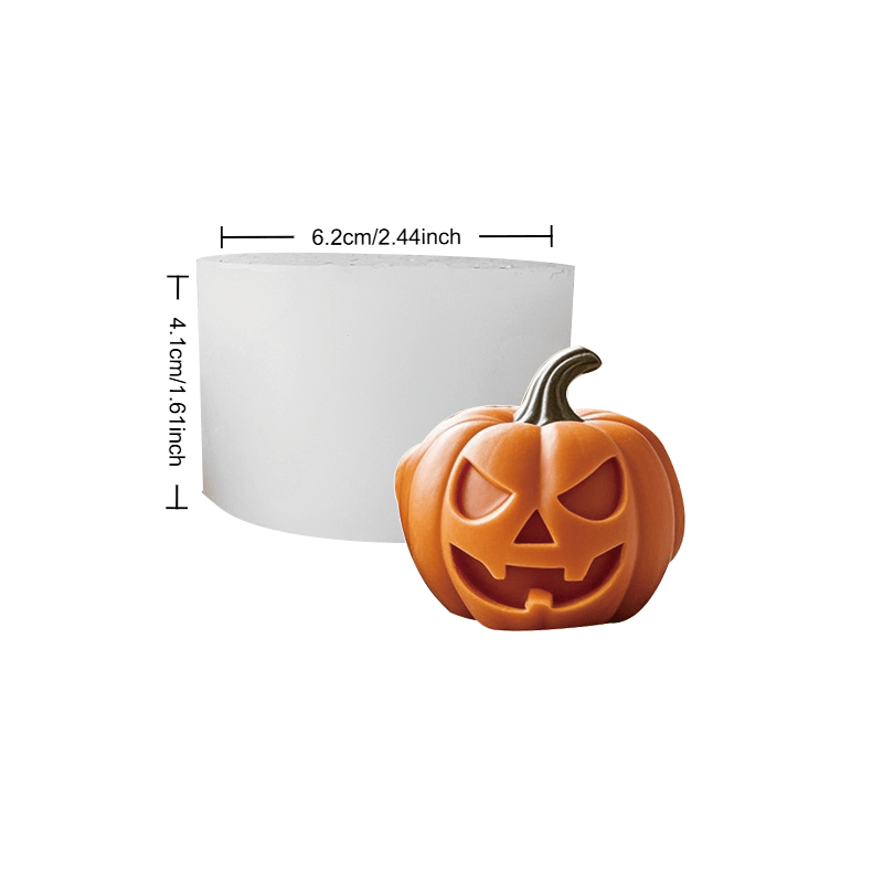 TEMU Moule en silicone citrouille Halloween 1 pièce pour bougies parfumées | pour artisanat en résine/plâtre et décoration de table | Décoration de