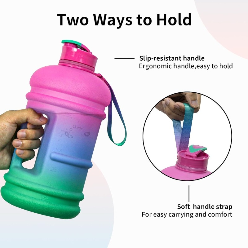 Large Capacity 2.2L Water Bottle, Practical for Home and Travel Use