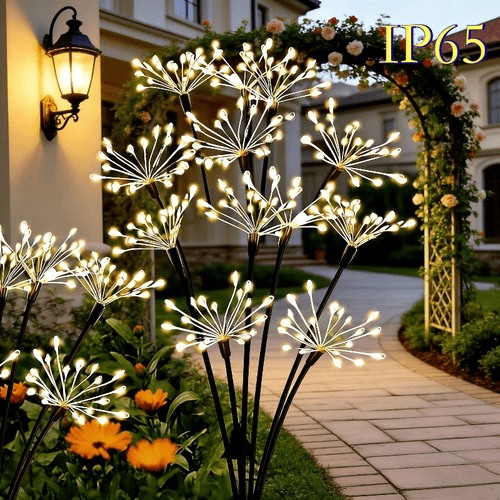 . 6 köpfe 60 led solar lichterkette für außen, ip65, hof garten gehweg terrasse beleuchtung, weihnachten halloween party internet atmosphäre dekorative lichter