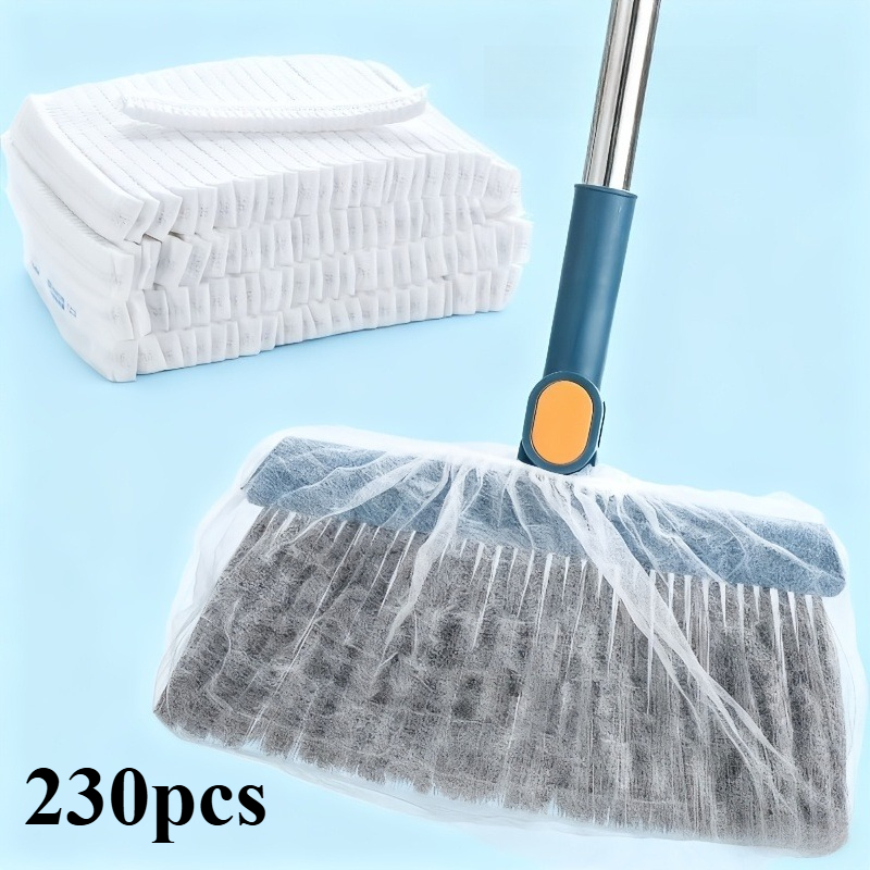 TEMU 230 piezas de cubiertas multifuncionales para escobas, cubiertas para escobas perezosas, paños de repuesto para trapeador de limpieza del hogar,