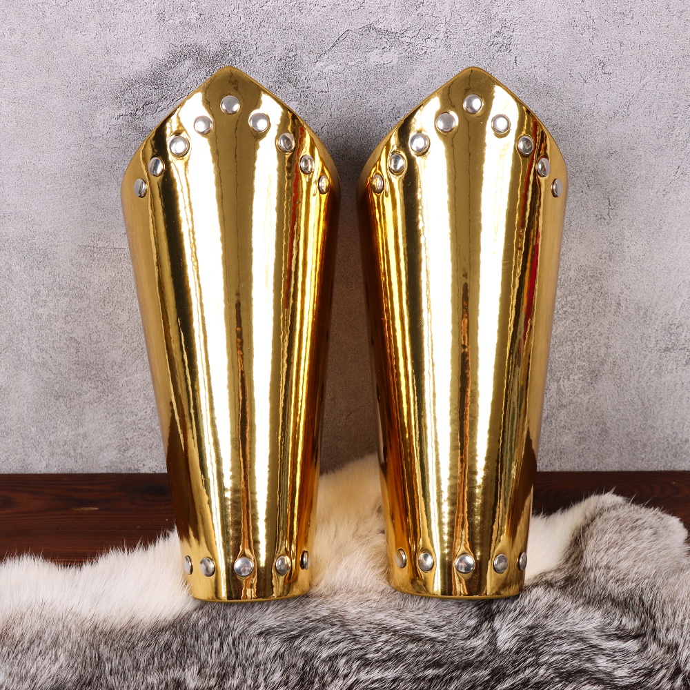TEMU Medieval Viking Style Arm Guards, Medieval Knight Wrist Guards, Men's Adjustable Arm Guards, Halloween Cosplay Costume Accessories, Larp And