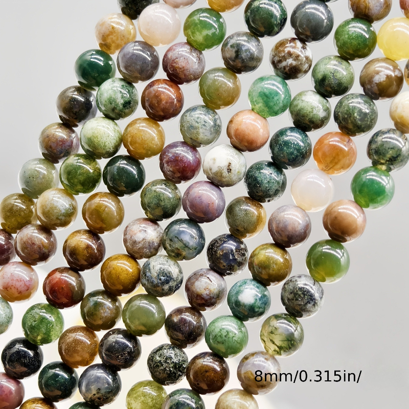 TEMU Cuentas sueltas de natural , de forma redonda, perfectas para proyectos de joyería de estilo bohemio, incluidos materiales para pulseras,