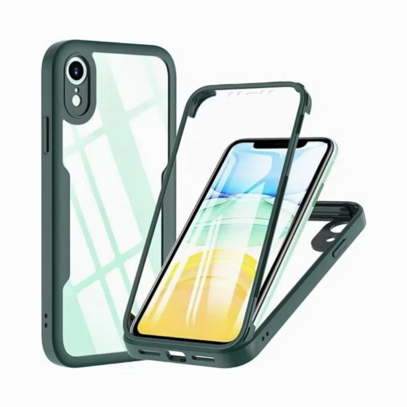 

For Iphone Xr Case, For Iphone Xr Built-in Screen Protector Tpu Crash Case Shockproof 6.1 Inch Case