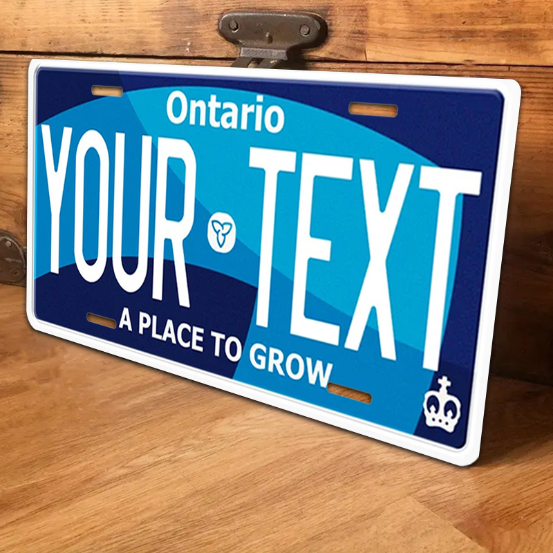 1pc Customizable Aluminum License Plate Sign, 6x12inch, Personalized Text, Handmade, Americana, Outdoor Use, No Electricity Needed, Business & Home Decor, Unique Gift Idea