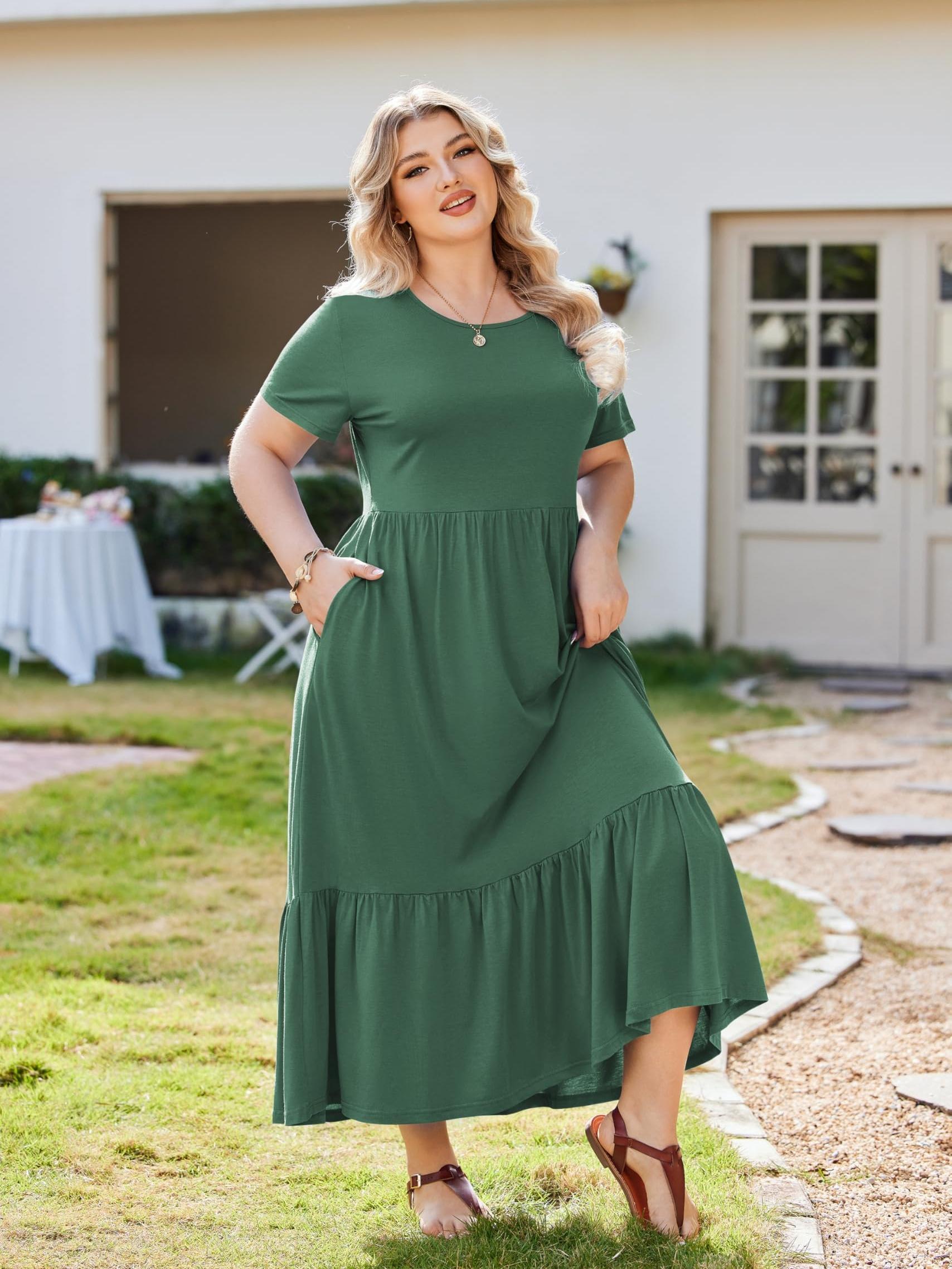 amazon summer dresses casual 15 Best for Your Beach Vacation Color:Nude subtle texture plus size womens neck