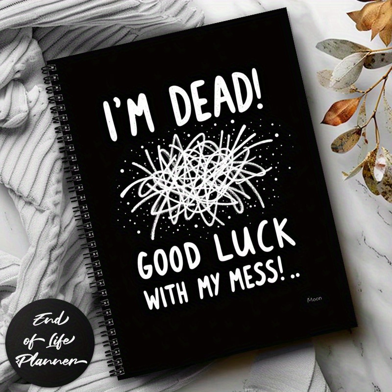 TEMU 1pc End Of Life Planner - A Workbook Organizer For Final Arrangements 'm Gone, Assisting With For Will Preparation, Last Wishes, And - Ensuring
