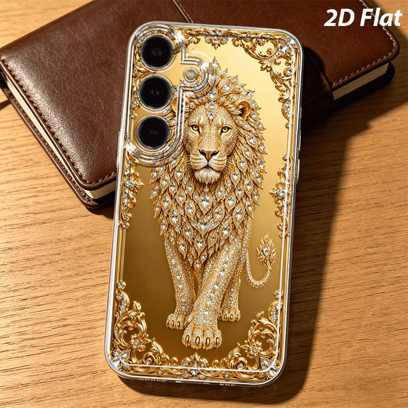 TEMU Phone Case - 2d Flat Silver Diamond Pattern Phone Case Suitable For Galaxy A05s A06 A17 A21s A22 A56 S21 Ultra S22 Plus S23  S24 Fe S25 Edge