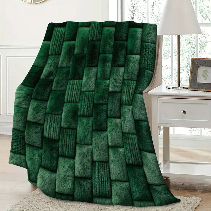 TEMU 2d Printed Flannel Blanket: And Skin-friendly Flannel Blanket Features -dimensional Dark Pattern With A Fluffy And Comfortable Touch. Warm,