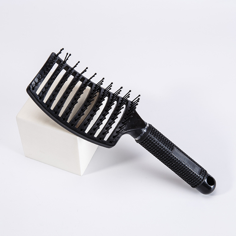 TEMU Grand Peigne Curbifléché Aimants avec Poils Lisse Cheveux Volumineux Haut du Crâne Peigne à Cheveux Bouclés Coiffure Peigne de Coiffure