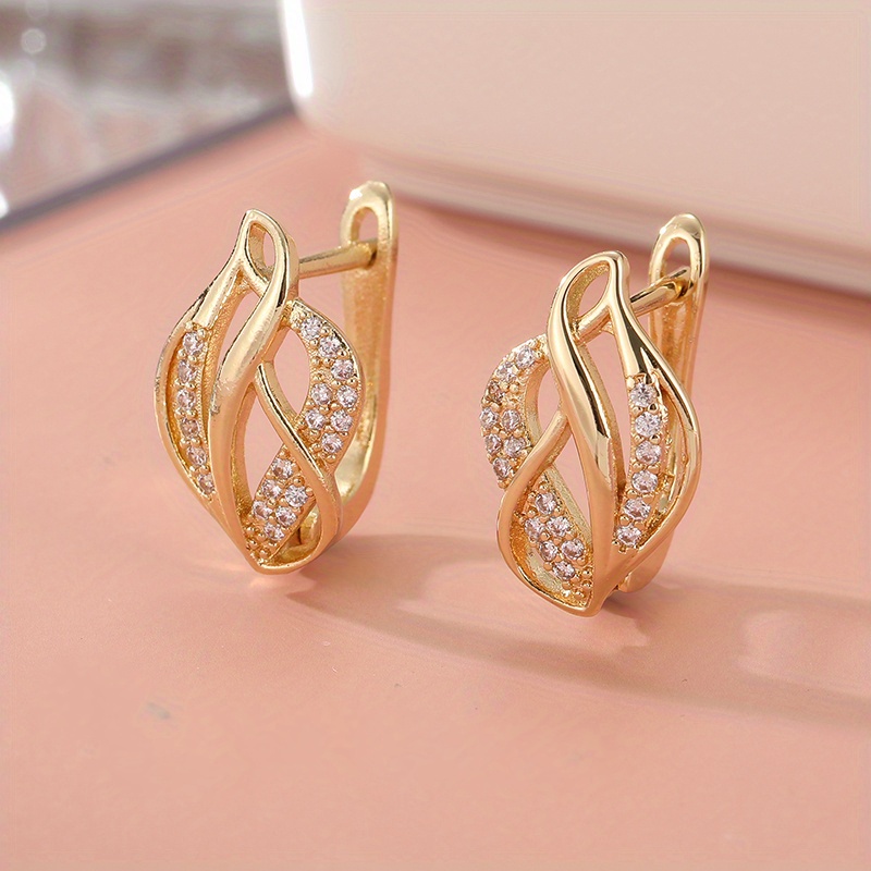 Image of Fashionable Earrings, Suitable For Women's Weddings And Birthday Party Gifts