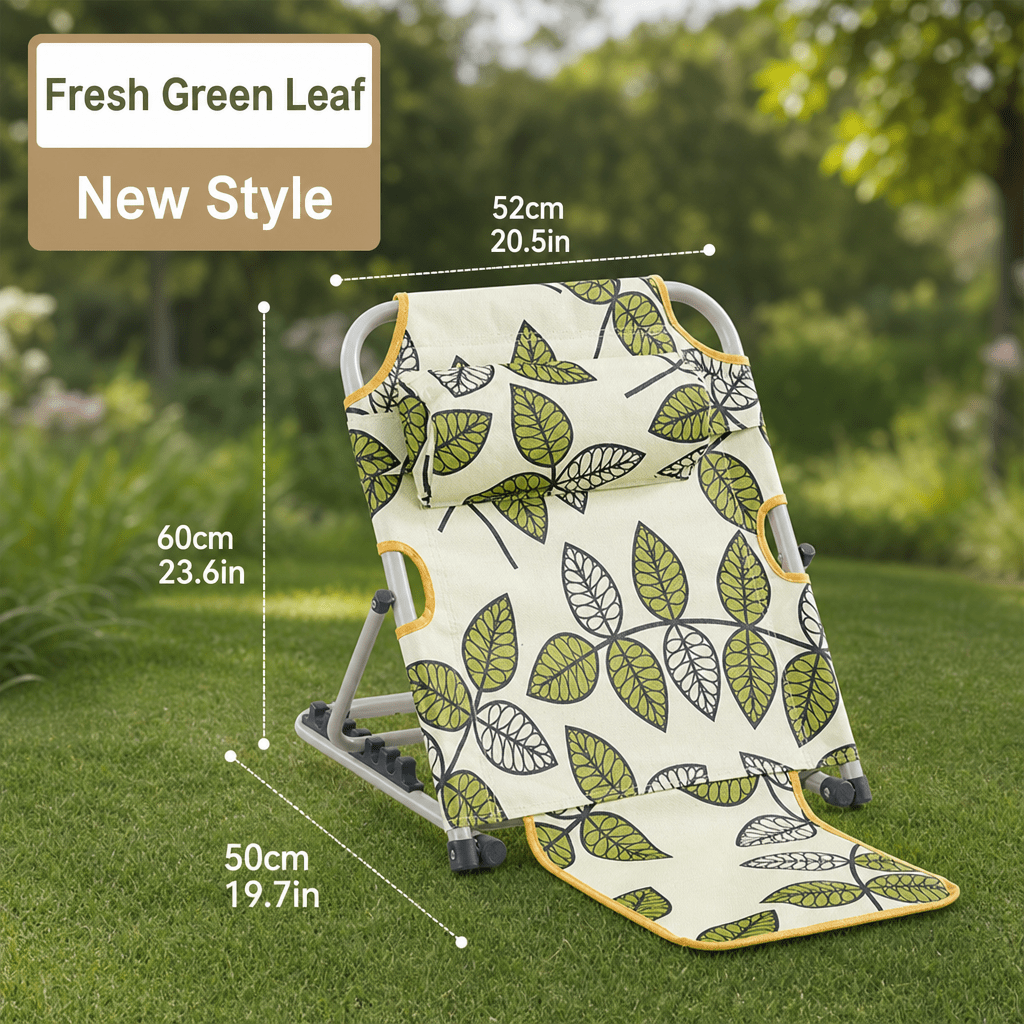 Image of Foldable Backrest Chair, Indoor Household Folding Tatami Chair, Dorm Leisure Bed Back Support. Autumn & Winter , Foldable To , Stable Lumbar Support For Warm & Comfortable Rest.
