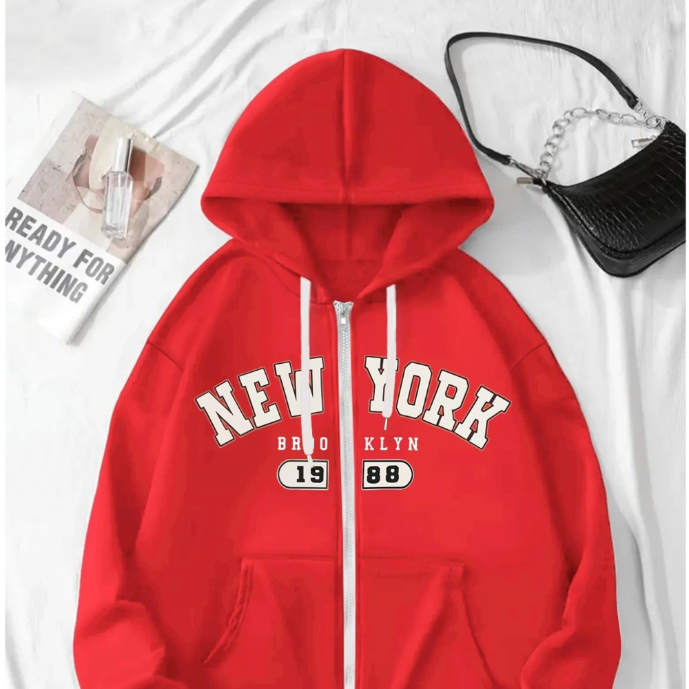 

Long Sleeve Drawstring Hooded Sweatshirt Jackets, Women's Clothing