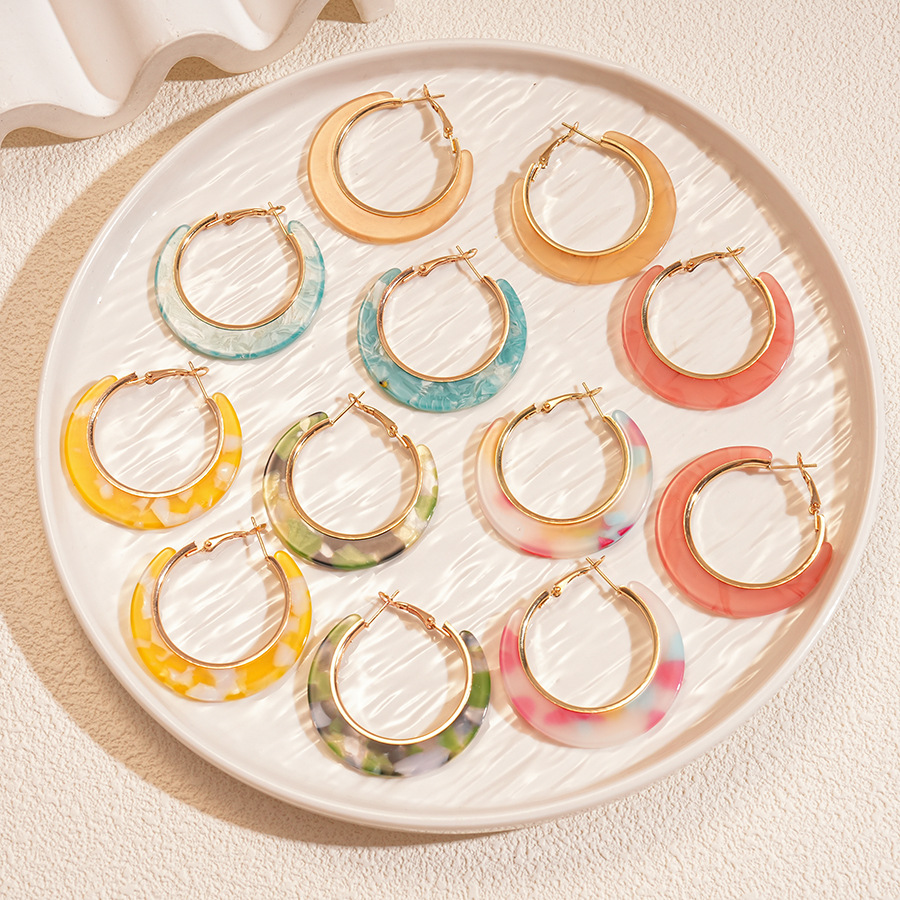 6 Pairs Of Leopard Print Gradient Silvery Needle Earrings, Unique And Exaggerated Earrings, Niche Fashion, , Lightweight Earrings, Fashion Enthusiasts