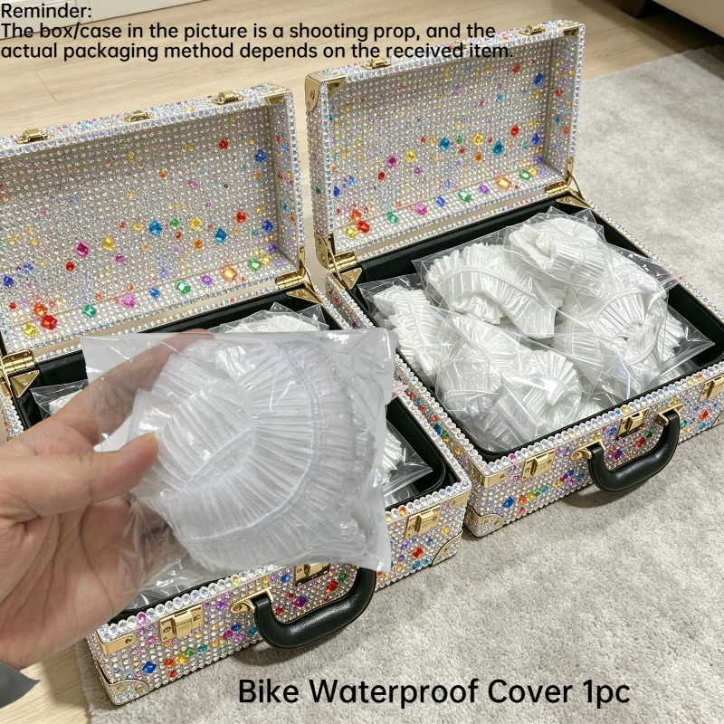 TEMU Housse Universelle Transparente Imperméable, Housse de Vélo Transparente Épaissie Imperméable, Housse de Voiture Intégrale -Pluie et -Poussière,