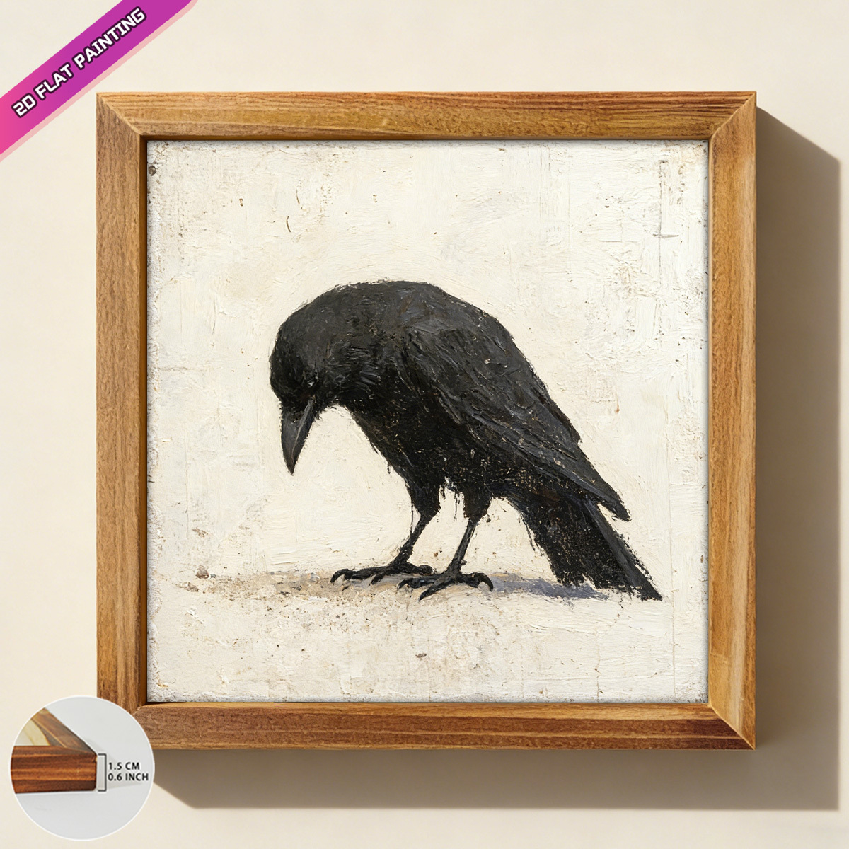 TEMU 1pc Decorative Painting, Wall Art, Decorative Items, Plaques And Ornaments, 20 Cm 8/inch, Gift, Framed Wall Art, Hanging Decoration, Artwork,