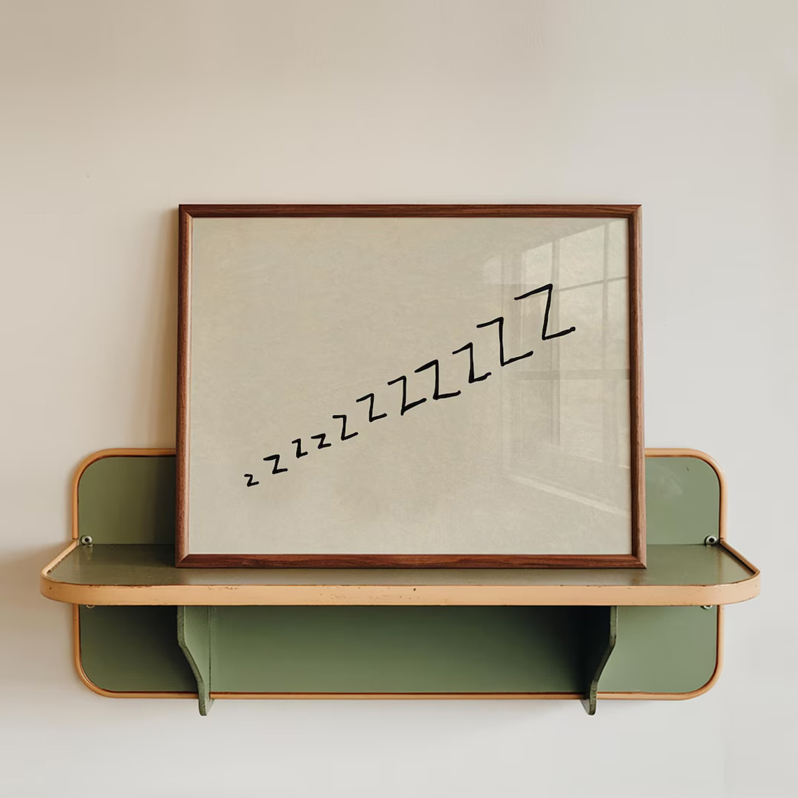 E-shop Handgemalte moderne minimalistische Schlaf-Zitat-Wandkunst für Wohnzimmer & - Rahmenloses beruhigendes Schlafenszeit-Lesegemälde,