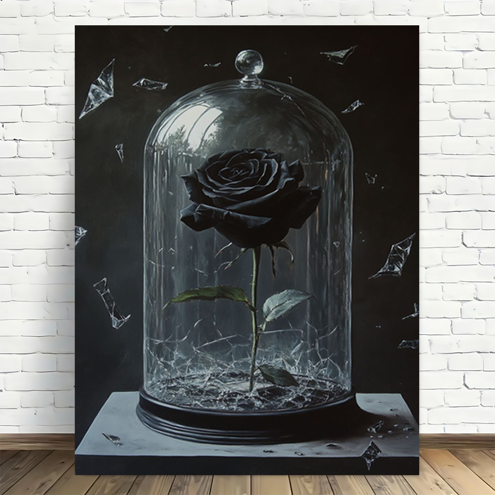 E-shop Elegante im Glasdom Leinwandbild - , Vintage & Moderne Gestaltung, Hochwertiges Gedrucktes Poster für Bürodekoration zu Hause, Gotische