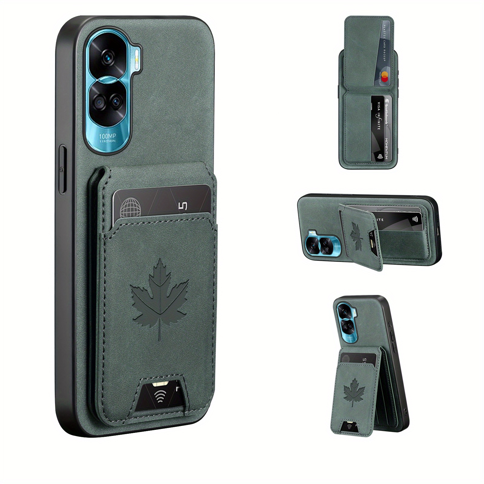 TEMU Phone Case - Luxury Faux Leather Wallet Phone Case 400/400 Smart/200lite/90/x8b//70//x50i/x60 Pro/x70/x9c Smart/x8c/x7c/x7b/magic 7 Lite, Card