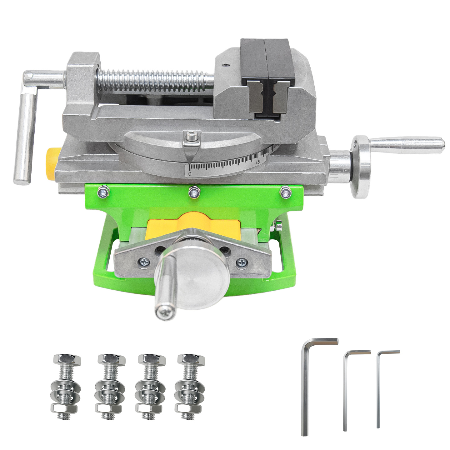 Image of Allsome 3-inch -sliding Vise With Compound Slide For Mill And Drill Press, Slide Drill Press Vise Bg-6369