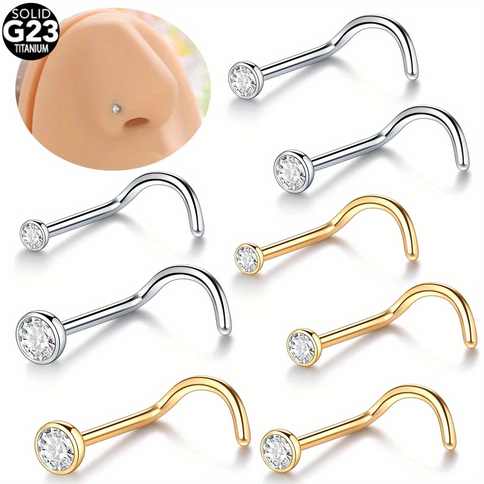 G23 Titanium Alloy Nose Ring Stud