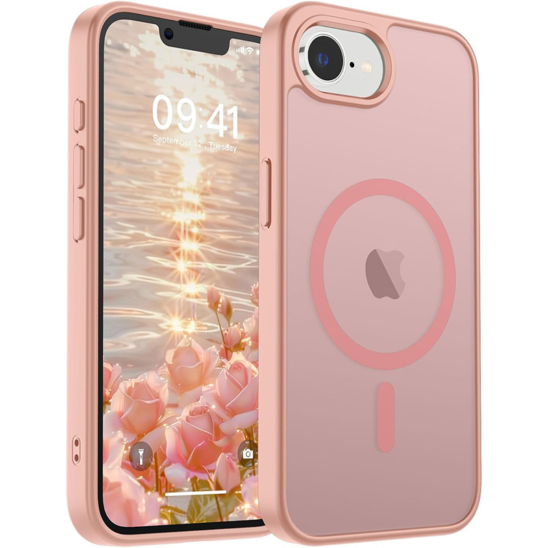 TEMU Coque de téléphone - Coque magnétique haute qualité à texture mate, compatible avec Iphone 16E, protège le téléphone et prend en charge le