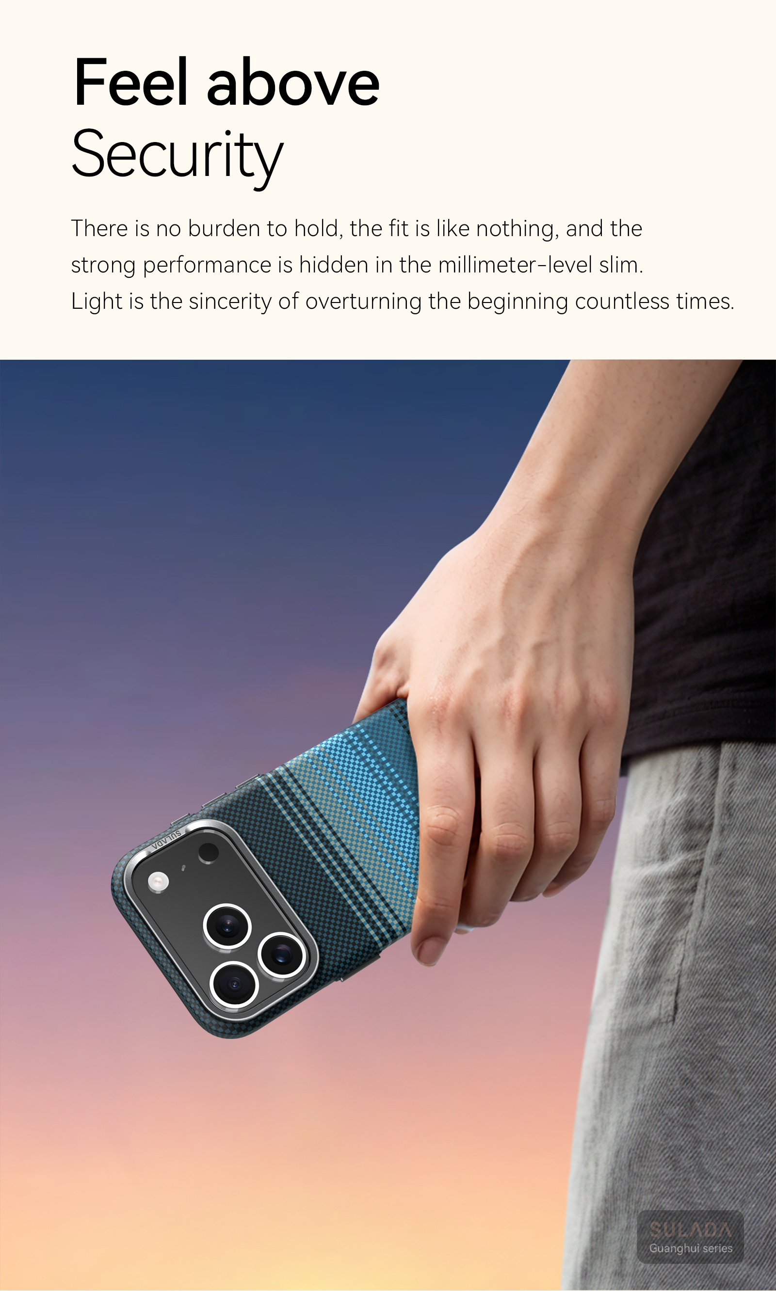 for iphone 17 pro   fiber precision hole lens protection case for iphone17pro, comfortable grip     unisex phone cover with magnetic protective shell Product details 2