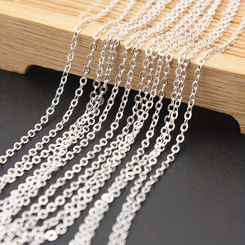 10pcs Minimalist Stainless Steel O-Shaped Chain Necklaces