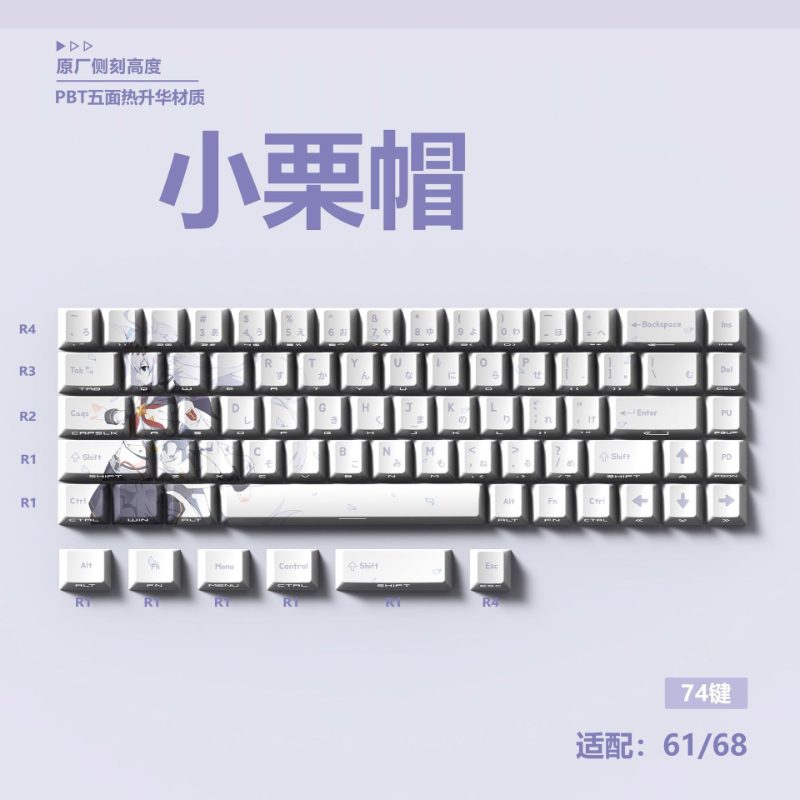 60 percent keyboard keycaps sold on Temu United States