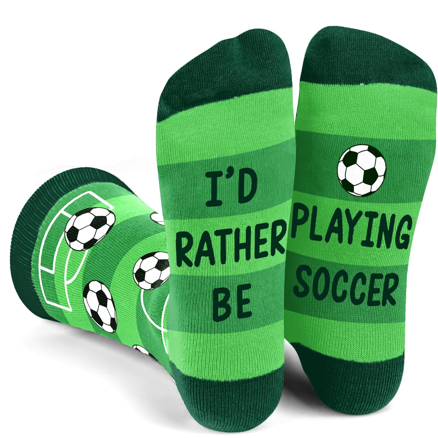 E-shop 1 Paar Fußballsocken, , Innovativ Interessant Verrückte Socken für Teenager, Fußballgeschenke für Teenager, für Teenager
