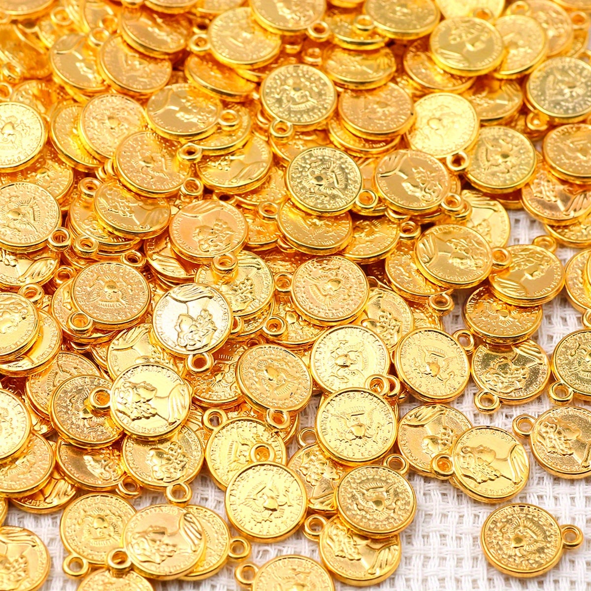 Approximately 99pcs Of 13mm Round Beads With Holes, Made Of Plastic, Suitable For Jewelry Making Such As Bracelets, Necklaces, Phone Chains, Hair Additions, And Decorative Embellishments