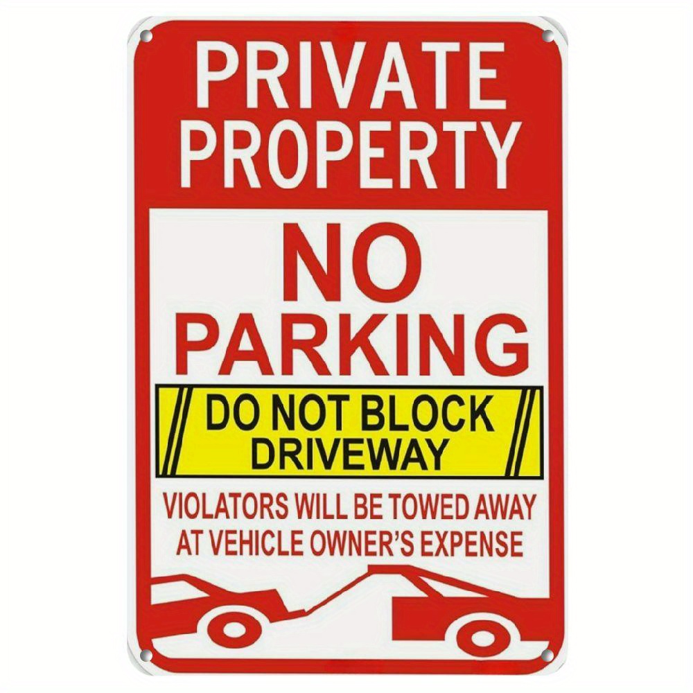 

1pc Large Sign, Sign, Do Not Sign, Violators Towed Away At Vehicle Owner's Expense, 12x8 Inch Reflective Aluminum, Ink,