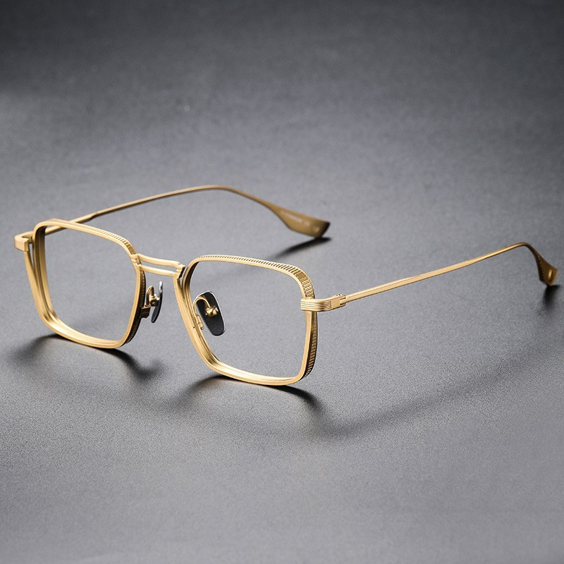 A Pair Of Men's Retro Flat Glasses Anti-blue Glasses - Retro Style Unique Decorative Holiday Gift