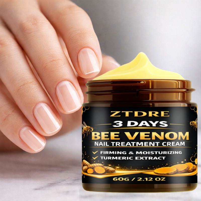 Fast-acting Bee Venom Nail Cream | Contains Bee Venom And Plant Extract - Strong Penetration, Tough And - Moisturizing And Softening Dry, Hard, And Nails, Quick Deep Penetration Care