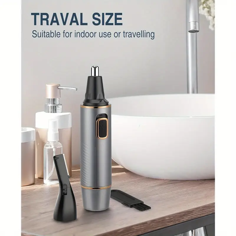 2 in 1 nose and ear hair trimmer professional suitable for wet and dry use with stainless steel blades Product details 3