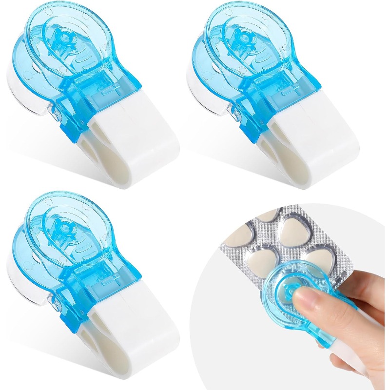 TEMU Portable Pill Picker, 3pcs Set Of Pill , Suitable For And Weak Hands, Non-contact, Easy To Extract Pill Picker Tool, With Pill Storage Box