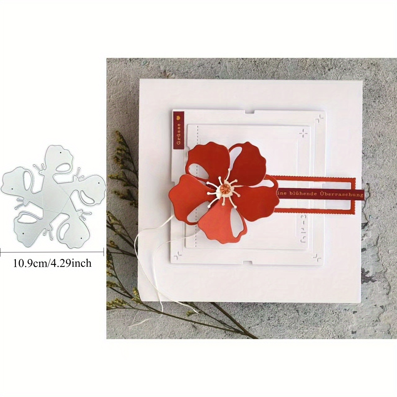 Christmas Folding Flower Gift Metal Cutting Die Craft Mold Cutting, , Card Making And Paper , Paper Supplies
