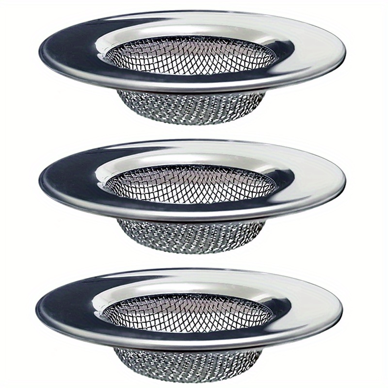 TEMU Bathtub Filter, Bathroom Sink Filter, Shower Drain Hair Catcher, Laundry Room Drain Filter, Mop Sink, Utility, Sewage, Rv Sink, Stainless Steel