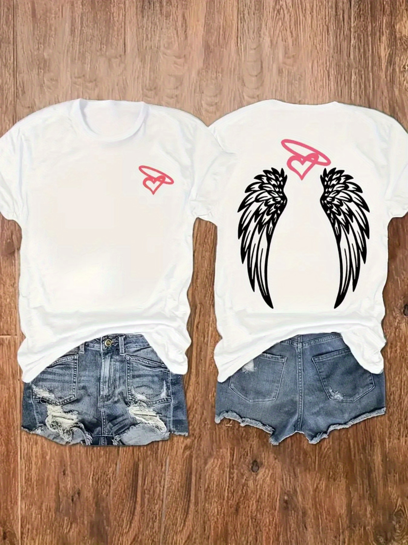 Tシャツ・カットソー hug your skin Angel Wing Top White 25SSTOP08WH 5136QCRdJFL._CLa|2138,2000|11+
