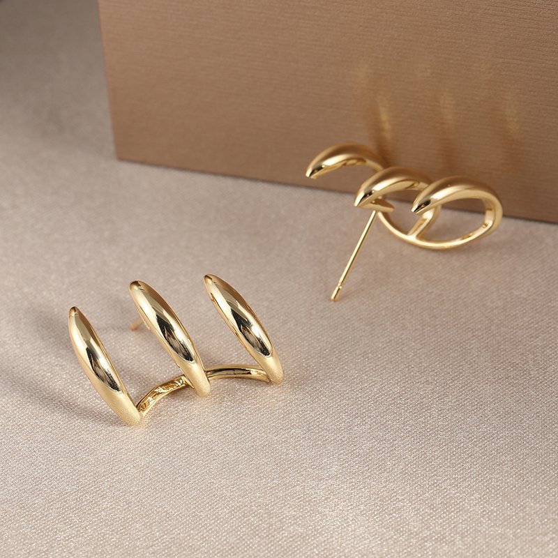 Dazzling Claws & Delicate Earrings Set