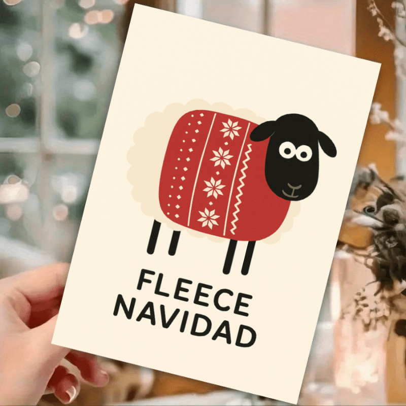 TEMU A Humorous Christmas Card, Perfect For Sending Holiday Greetings , Family, And Colleagues. Ideal For Secret Santa Gift Exchanges And Office